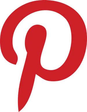 Pinterest Logo Redon Black PNG image