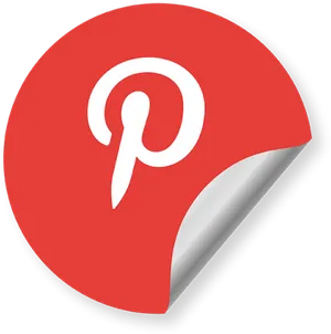 Pinterest Logo Sticker PNG image