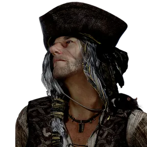 Pirate Captain Portrait PNG