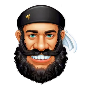 Pirate Cartoon Beard Png 06272024 PNG image