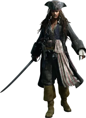 Pirate_ Character_ Render PNG image