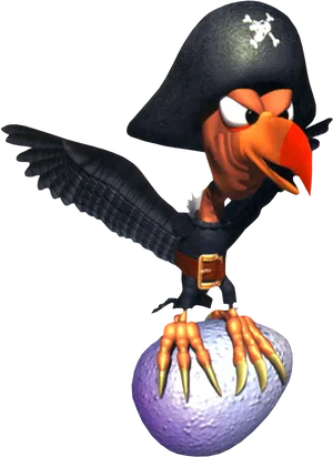 Pirate_ Crow_ Character_ Donkey_ Kong PNG image