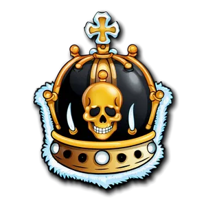 Pirate_ Crown_ Skull_ Emblem PNG