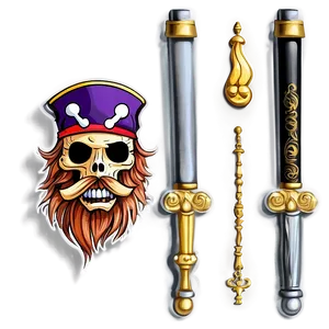 Pirate Doodle PNG Vxt