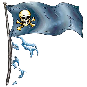 Pirate Flag In Storm Png 06132024 PNG image