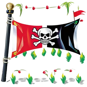 Pirate_ Flag_ Motif PNG