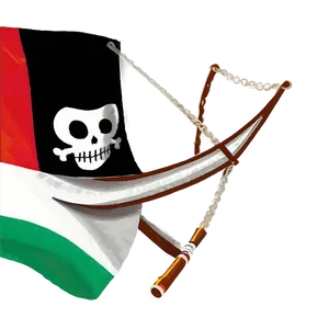 Pirate Hatand Sword Graphic PNG