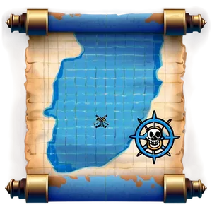 Pirate Map Scroll Paper Png 06262024 PNG image