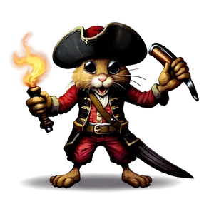 Pirate Mouse PNG 05042024