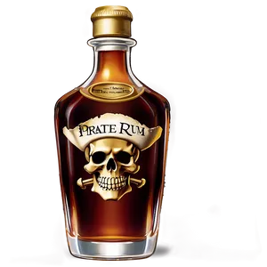 Pirate Rum Bottle Png Mxt PNG image