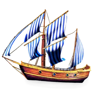 Pirate Sailing Ship PNG Yki PNG