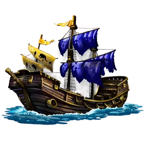 Pirate Ship Shipwreck Png 06212024 PNG image