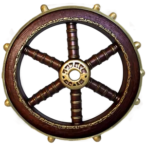 Pirate Ship Wheel PNG 05212024