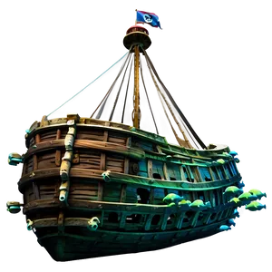 Pirate Shipwreck Underwater PNG Ibg PNG
