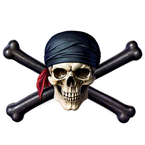 Pirate Skull And Crossbones PNG Mid PNG