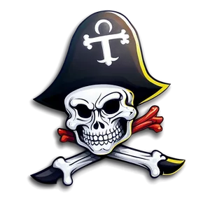 Pirate Skulland Crossbones Icon PNG
