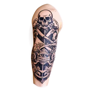 Pirate Tattoo Sleeve PNG 06122024