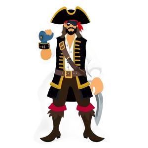 Pirate Theme Cartoon Character PNG 6 PNG