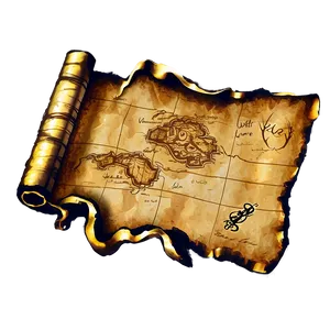 Pirate Treasure Map PNG 05212024