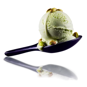 Pistachio Ice Cream Scoop PNG 06122024