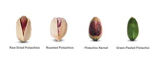 Pistachio Varieties Comparison PNG image