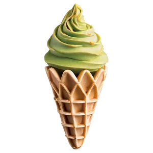 Pistachio Waffle Cone Png 06282024 PNG image