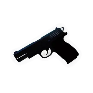 Pistol Silhouette PNG 12