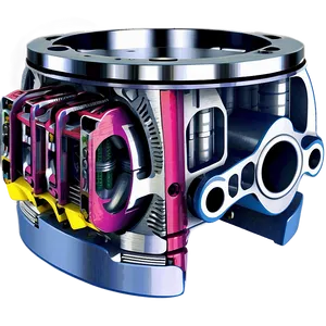 Pistons Cutaway Png Atn42 PNG image