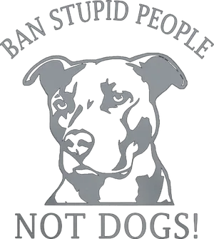 Pitbull Advocacy Message PNG image