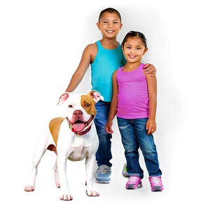 Pitbull And Kids Png 64 PNG image