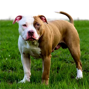 Pitbull In Field Png Pkq PNG image