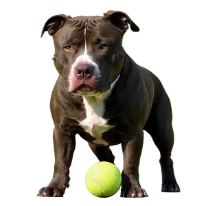 Pitbull With Ball Png Hvs72 PNG image