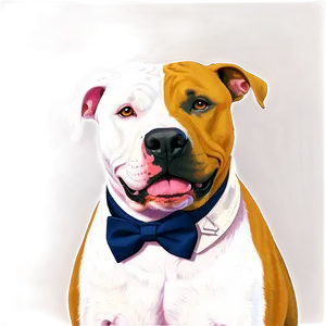 Pitbull With Bowtie Png 05212024 PNG image