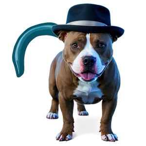 Pitbull With Hat Png Fvc37 PNG image