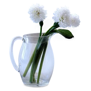 Pitcher With Flowers PNG 06282024