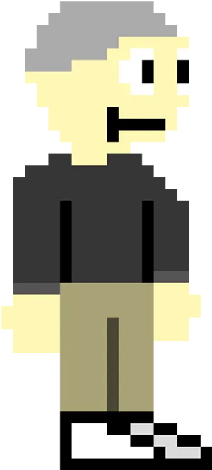 Pixel Art Businessman PNG image