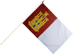 Pixel Art Castle Flag PNG
