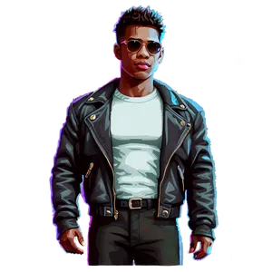 Pixel Art Cool Guy PNG 56