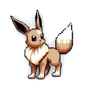 Pixel Art Eevee Sprite Png 18 PNG image