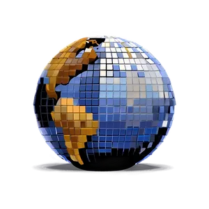Pixel Art Globe Png Ban84 PNG image