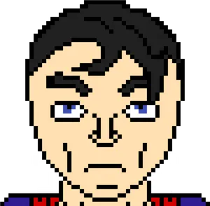 Pixel Art_ Portrait_of_a_ Man PNG