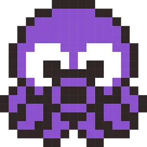 Pixel Art Purple Creature