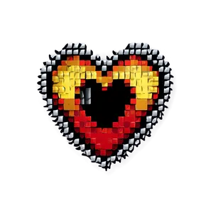 Pixel Art Red Heart Emoji PNG Xuw61 PNG
