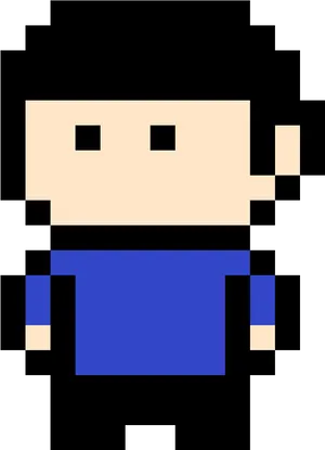 Pixel Art Spock PNG image