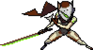 Pixel Art Symmetra Overwatch PNG