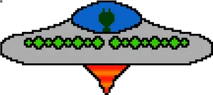 Pixel Art U F Owith Beam PNG
