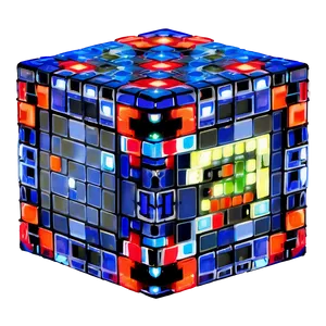 Pixel Cube PNG 30