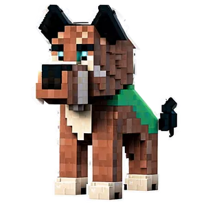 Pixel Dog Minecraft Png 06262024 PNG image