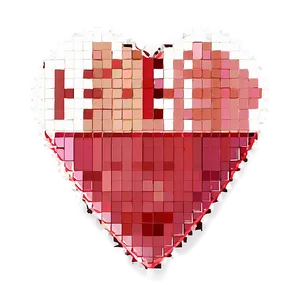 Pixel Heart Design Png Pch98 PNG image