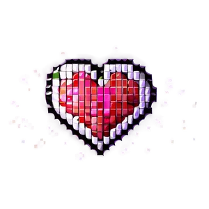 Pixel Heart Design Png Ssj PNG image